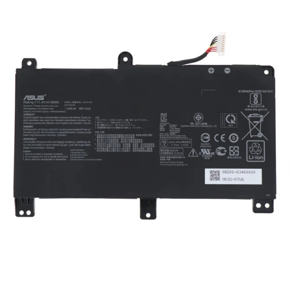 باتری اورجینال لپ تاپ ایسوس Asus ROG Strix G512LI G531GT B31N1726