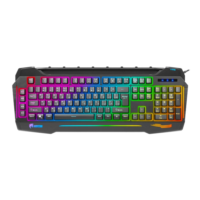 کیبورد گیمینگ گرین مدل GK702-RGB، Full-Size نورپردازی RGB