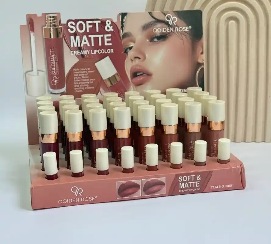رژ لب مایع 5051 تستر دار QOIDEN ROSE