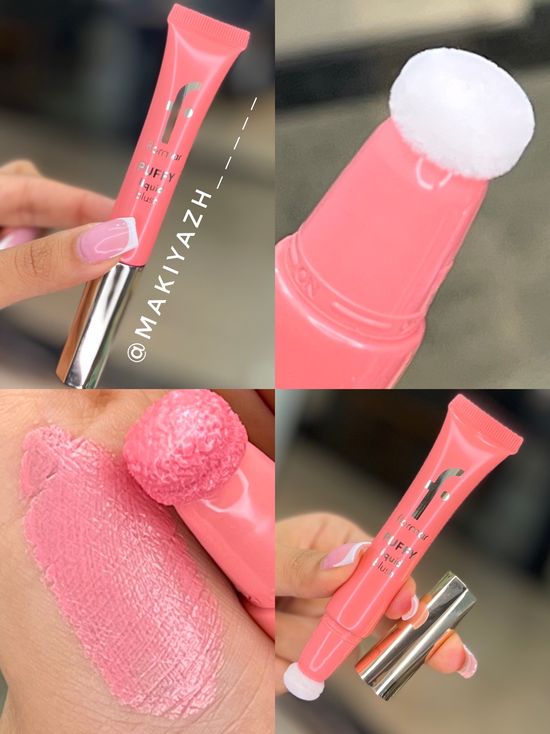 رژگونه Puffy Liquid Blush 001 Pinky Glow فلورمار