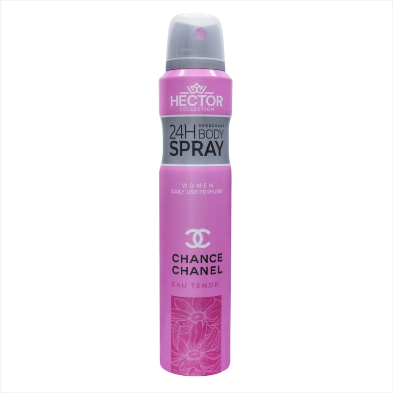 اسپری خوشبو کننده بدن زنانه هکتور مدل چنس چنل حجم 200 میلی لیتر