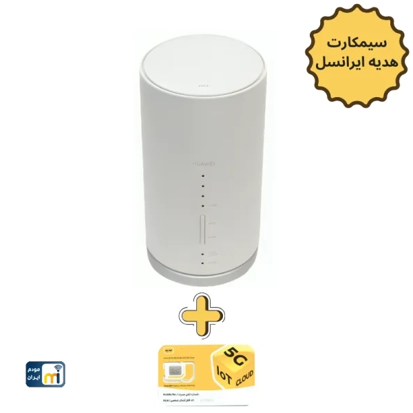 مودم 4.5G / TD-LTE هواوی مدل HWS32 L01s + سیم کارت اعتباری ایرانسل