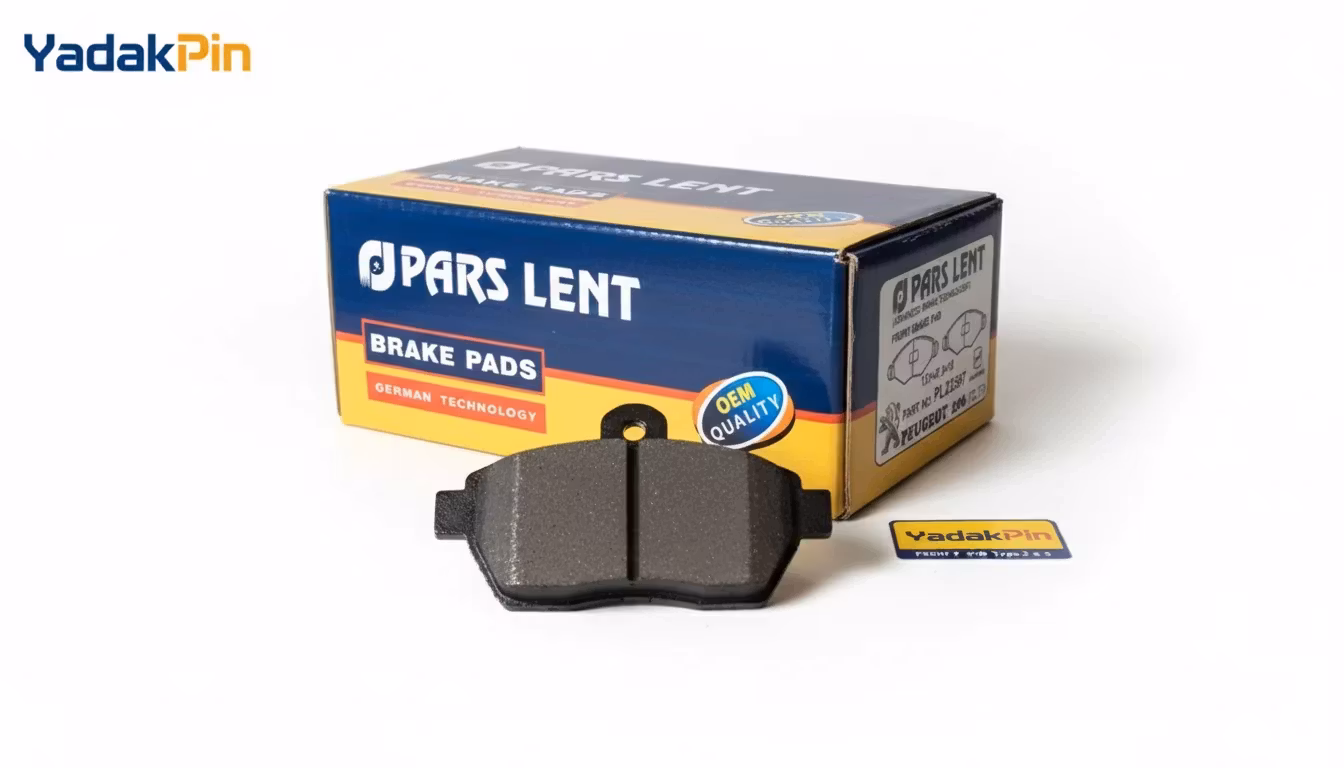 لنت جلو 206 (تیپ 2 / تیپ 3) مدل 93 به پایین کد 23597 لنت پارس ابی