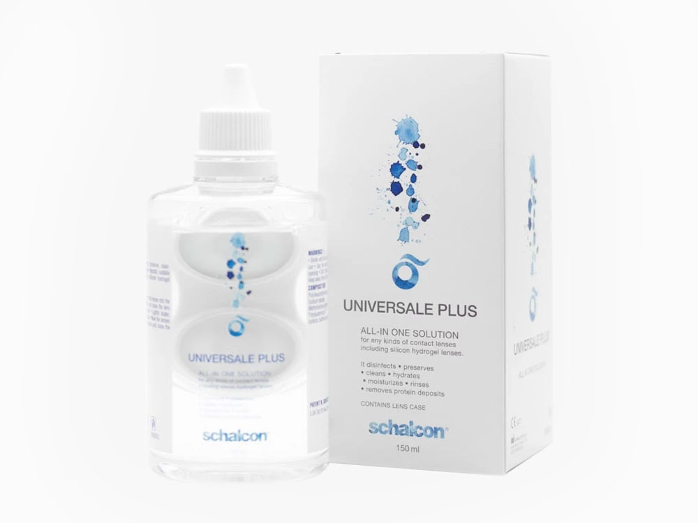 محلول شستشوی لنز Universal Plus یونیورسال پلاس 150 میل اصلی