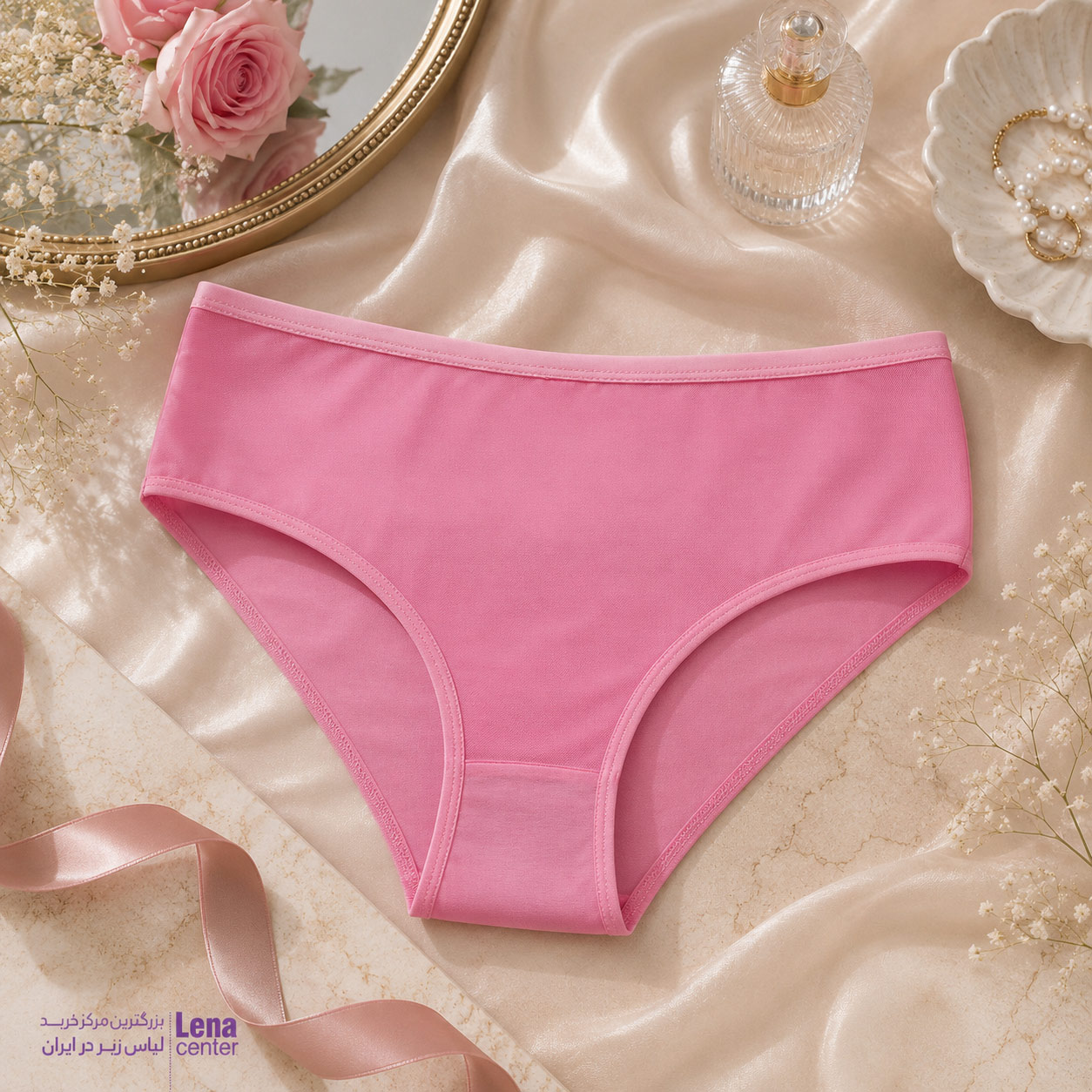 شورت زنانه نخی جلویاردی 2XL