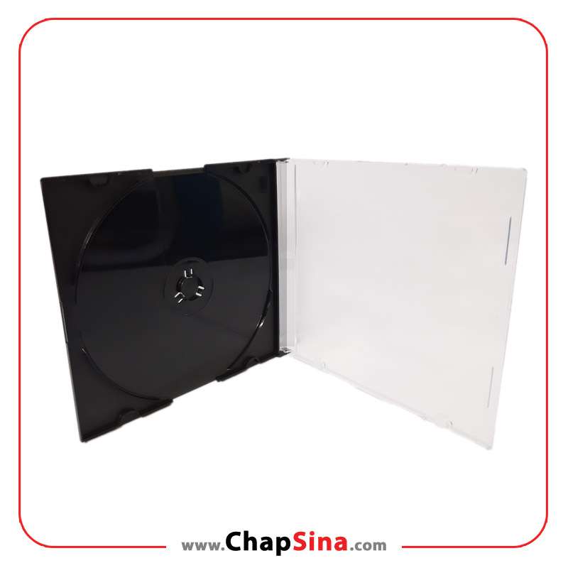 قاب سی دی باریک کف مشکی کریستال (Crystal)