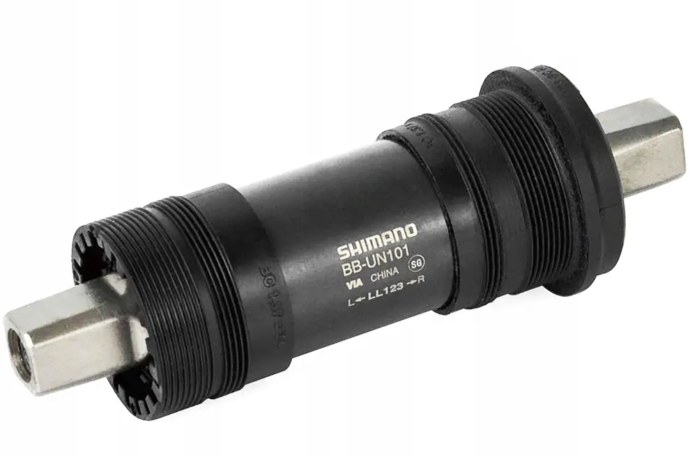 توپی تنه Shimano BB-UN101 دوچرخه بلبرینگی شیمانو چهار گوش / سایز 122.5/68 میلیمتر