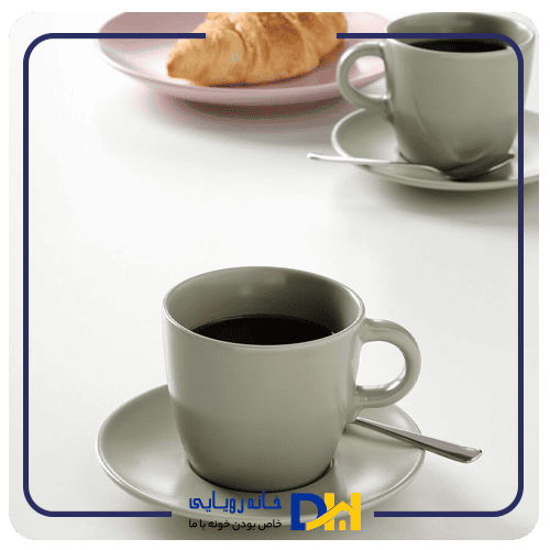 فنجان چایخوری زیتونی۴نفره ایکیا FÄRGKLAR