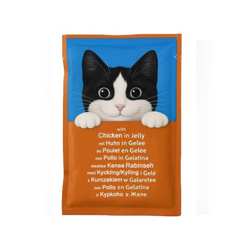 غذای پوچ گربه «فلیکس Felix» مدل مرغ در ژله (85 گرم)