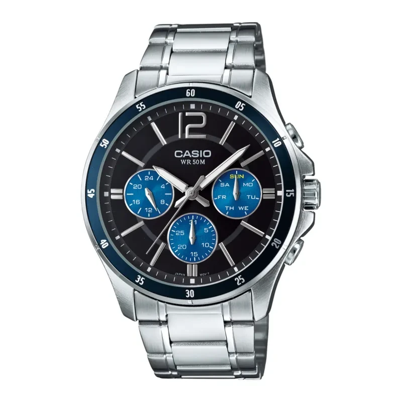 ساعت مچی عقربه ای کوارتز مردانه کاسیو مدل Casio MTP 1374D 2AVDF