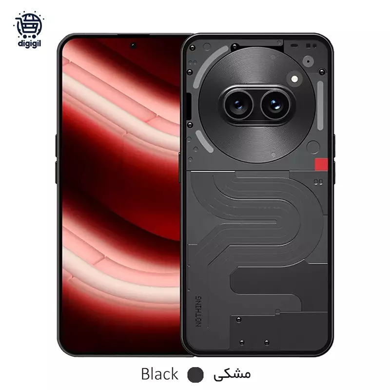 گوشی موبایل ناتینگ مدل Phone 2a دو سیم کارت ظرفیت 256 گیگابایت رم 12 گیگابایت - مشکی