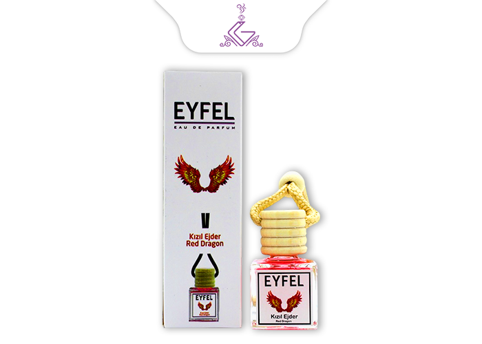 خوشبو کننده ماشینی آویز(شیشهای)اژده های سرخ RED DRAGON برند ایفل EYFEL