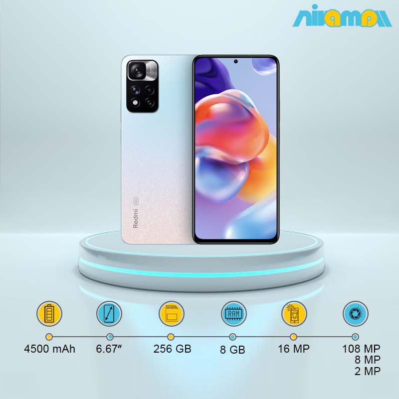 گوشی موبایل شیائومی Redmi Note 11 Pro+ 5G ظرفیت 256 گیگابایت رم8 گیگابایت (india)