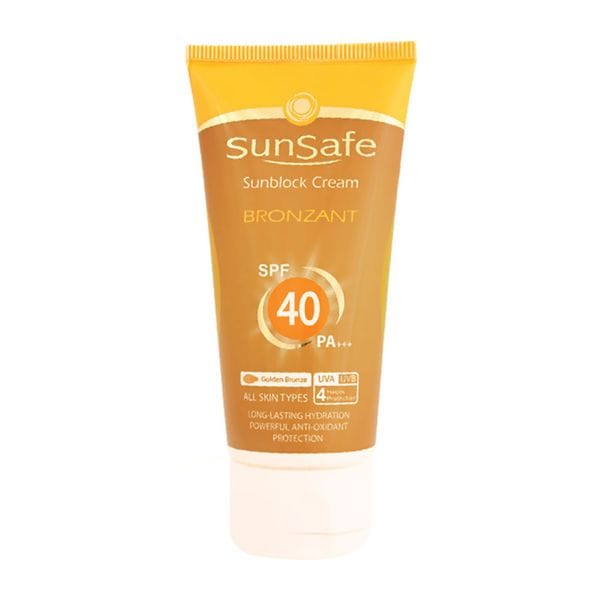 ضد آفتاب برنزه کننده انواع پوست SPF40 سان سیف