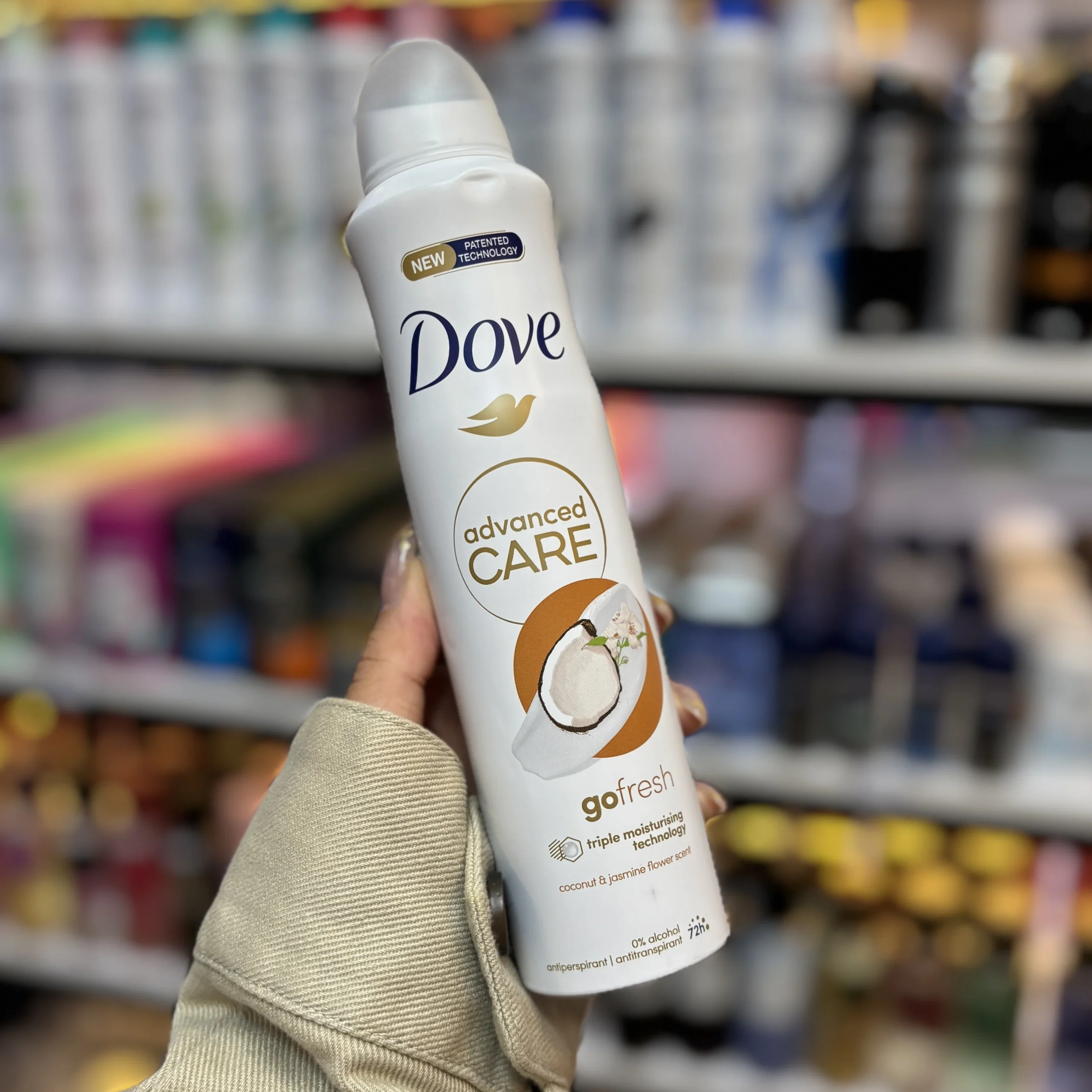 اسپری داو نارگیل اورجینال مدل Advanced Care Go Fresh حجم 250 میل