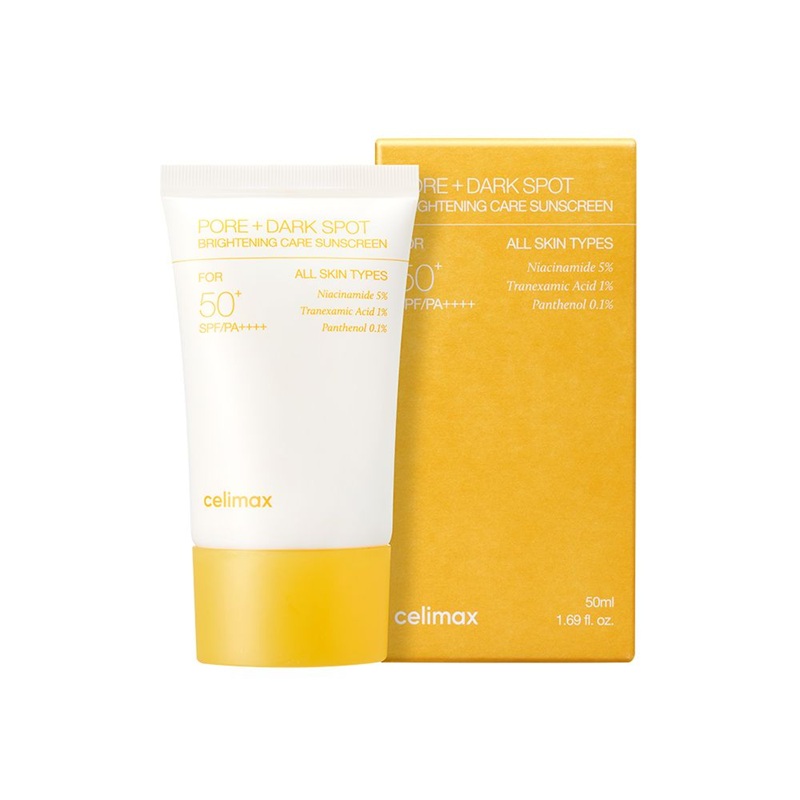 ضد آفتاب روشنکننده و مراقبت از منافذ سلیمکس Celimax Pore + Dark Spot Brightening Care Sunscreen SPF50+ PA++++ 50ml