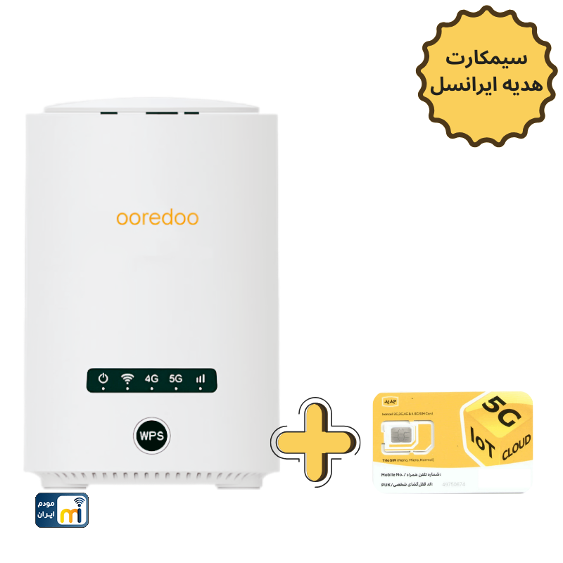 مودم TD-LTE/5GبرندZLT مدلX20+سیم کارت ایرانسل (کارکرده)