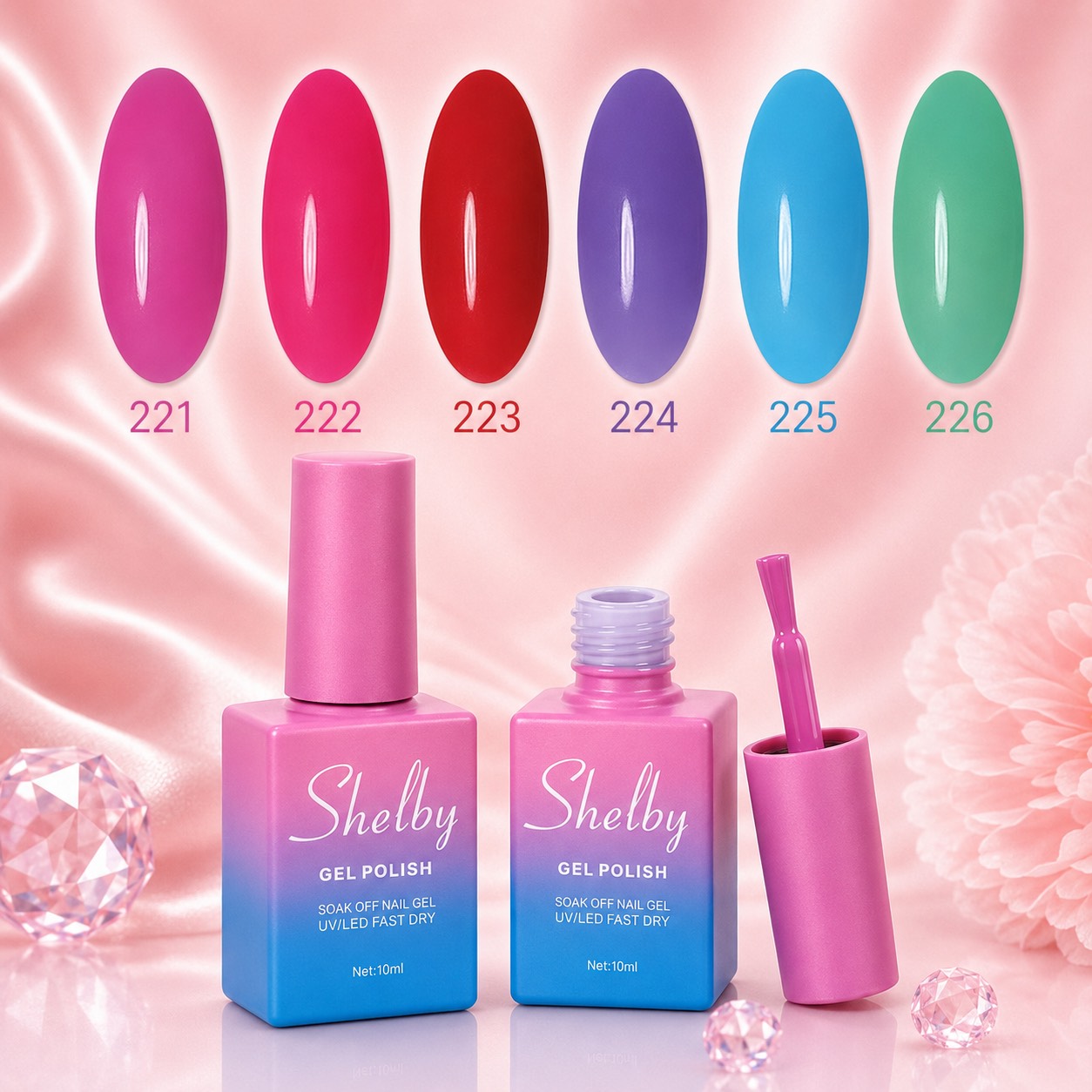 لاک ژل آبنباتی ۱۰ میل شلبی Shelby