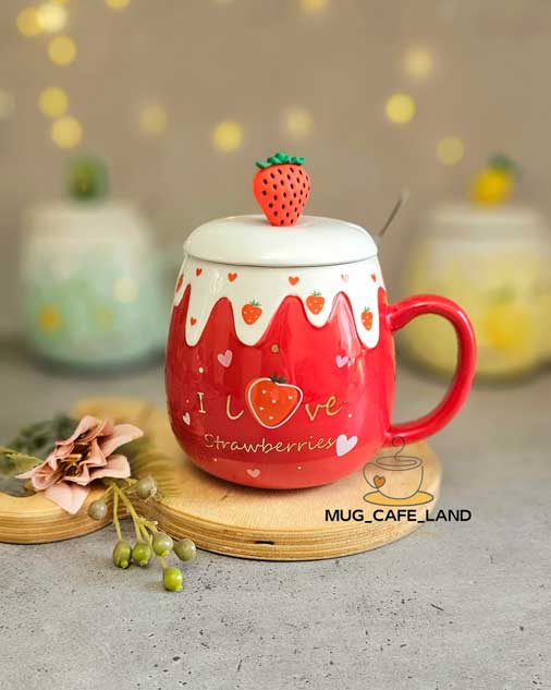 ماگ توت فرنگی کد 0051