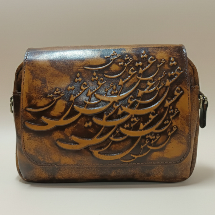 کیف دوشی چرمی مدل دستان