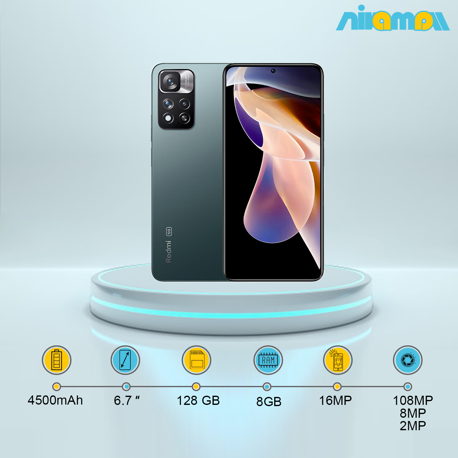 گوشی موبایل شیائومی Redmi Note 11 Pro+ 5G ظرفیت 128 گیگابایت رم8 گیگابایت