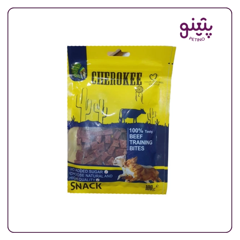 تشویقی سگ تکه ای چروکی با طعم گوشت