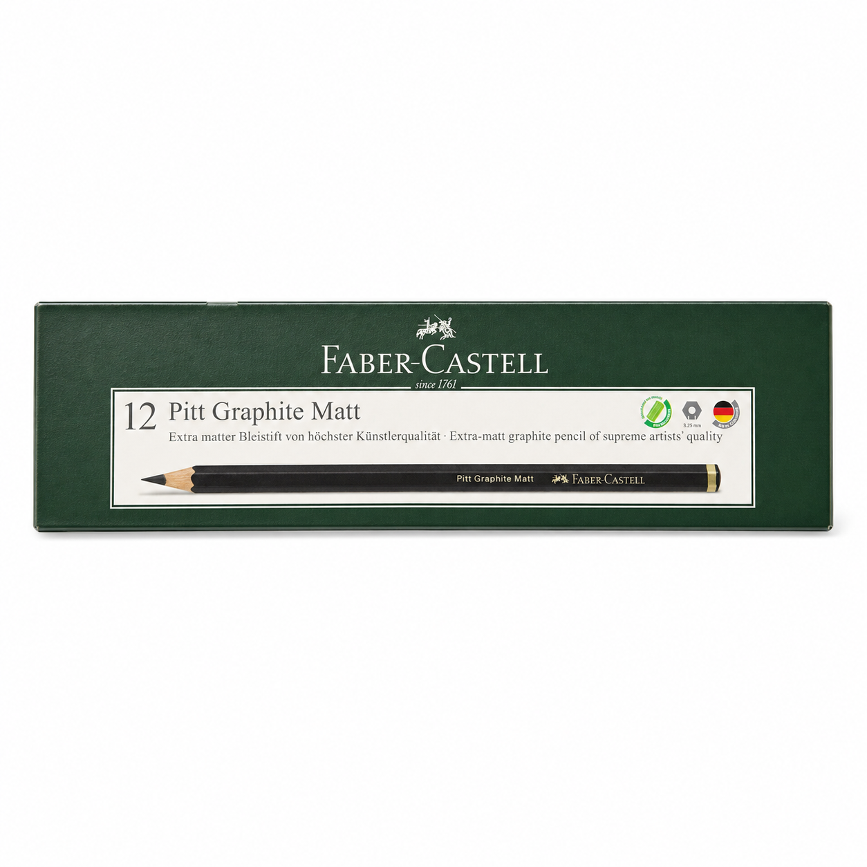 فابرکاستل مداد طراحی گرافیتی پیت B بسته 12 عددی