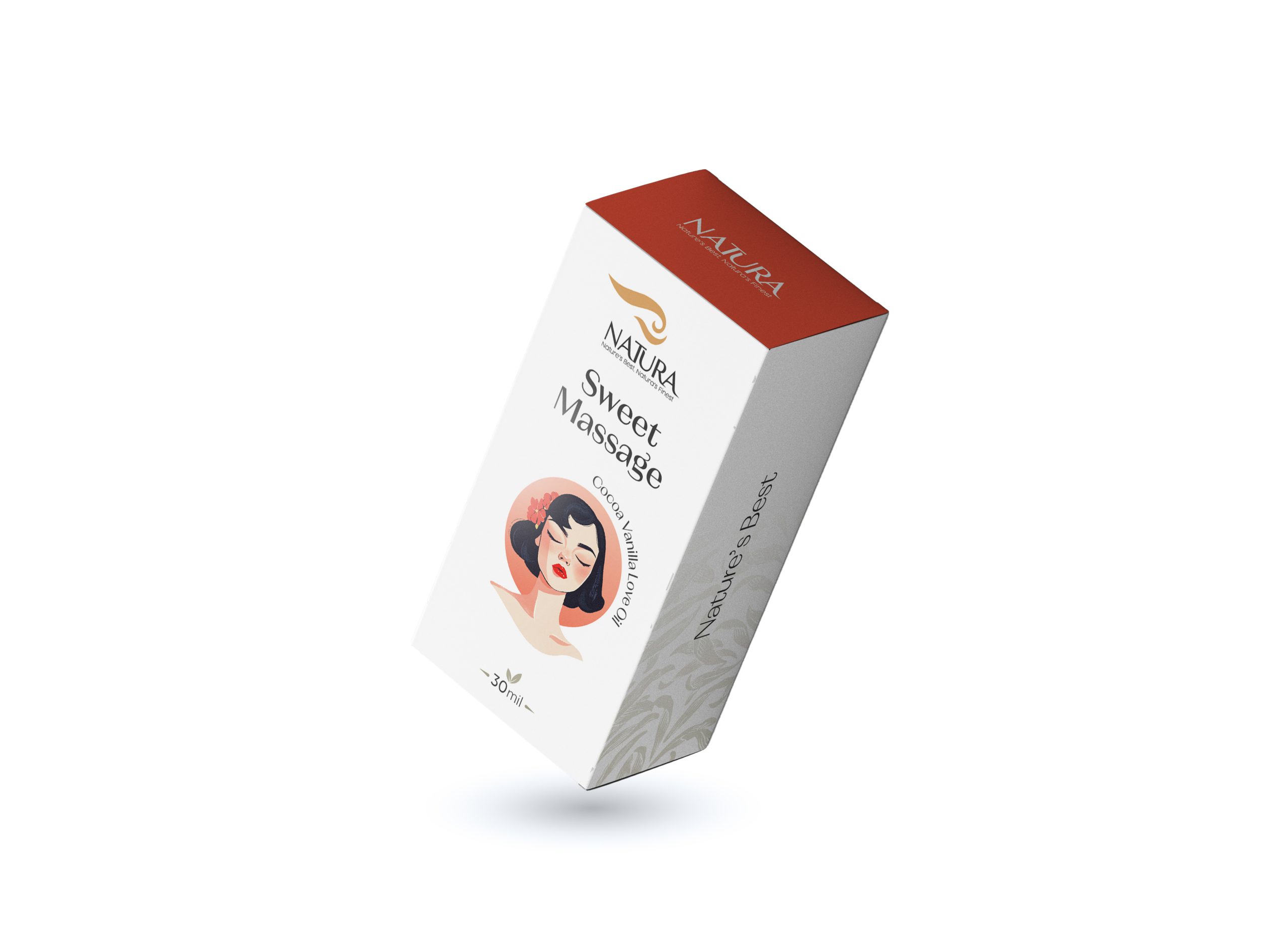 روغن ماساژ زوجین ناتورا با رایحه کاکائو و وانیل