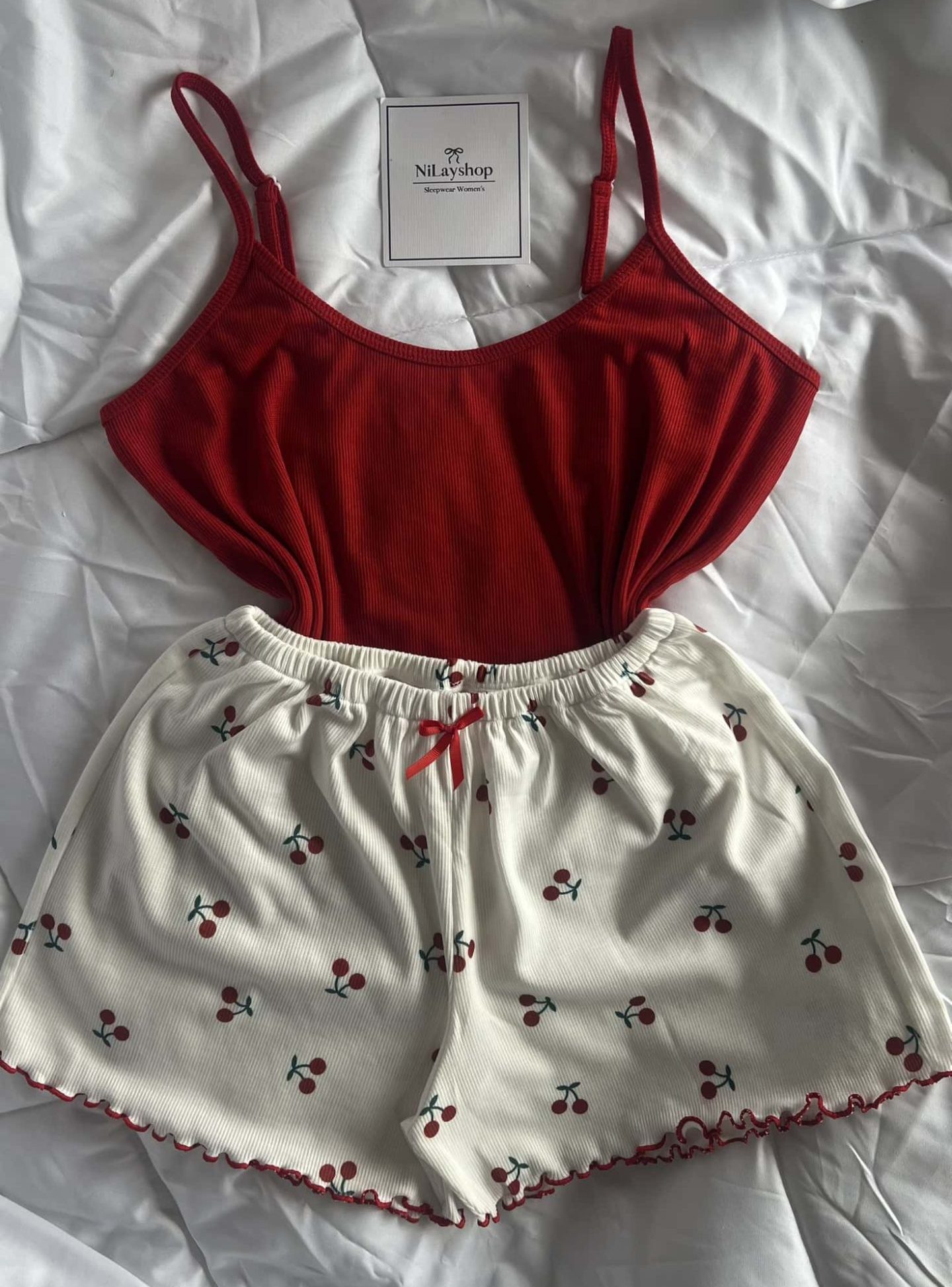 تاپ وشورتک زنانه چری(cherry)