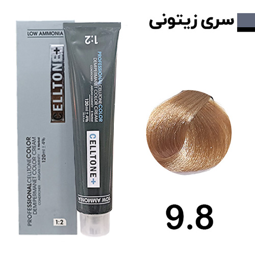رنگ مو بلوند زیتونی خیلی روشن سلتون پلاس شماره 9.8