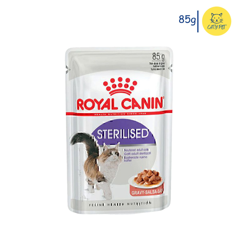 پوچ گربه رویال کنین عقیم شده Sterilized وزن 85 گرم