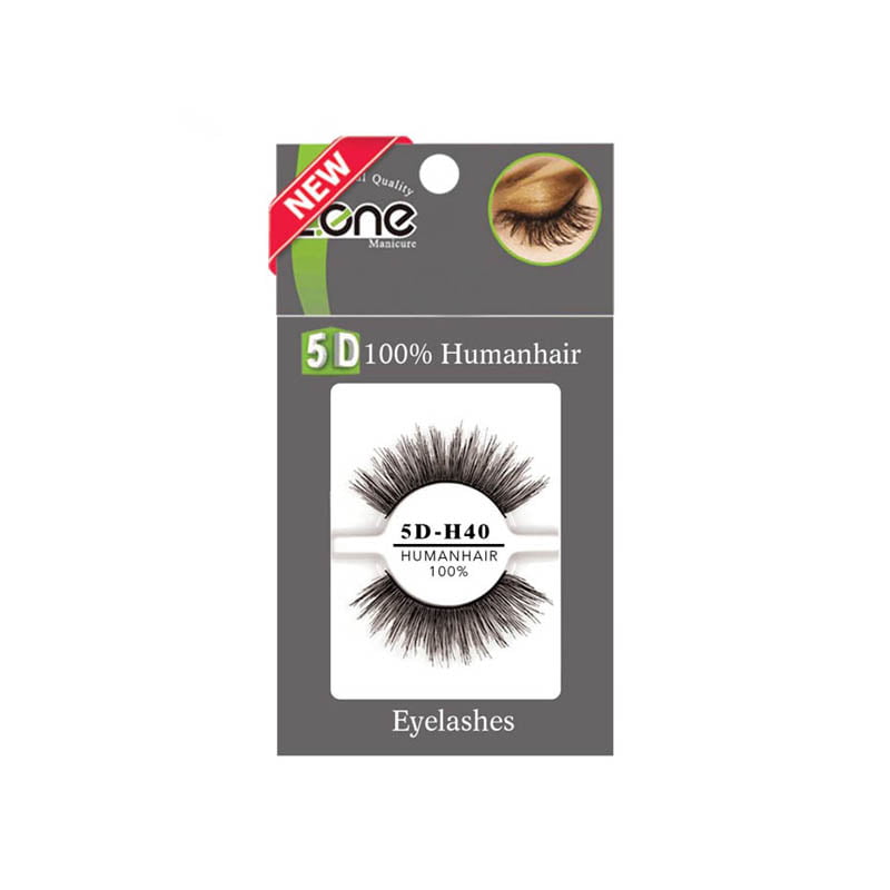 مژه جفتی Z-409) HUMAN HAIR 5D) کد H40