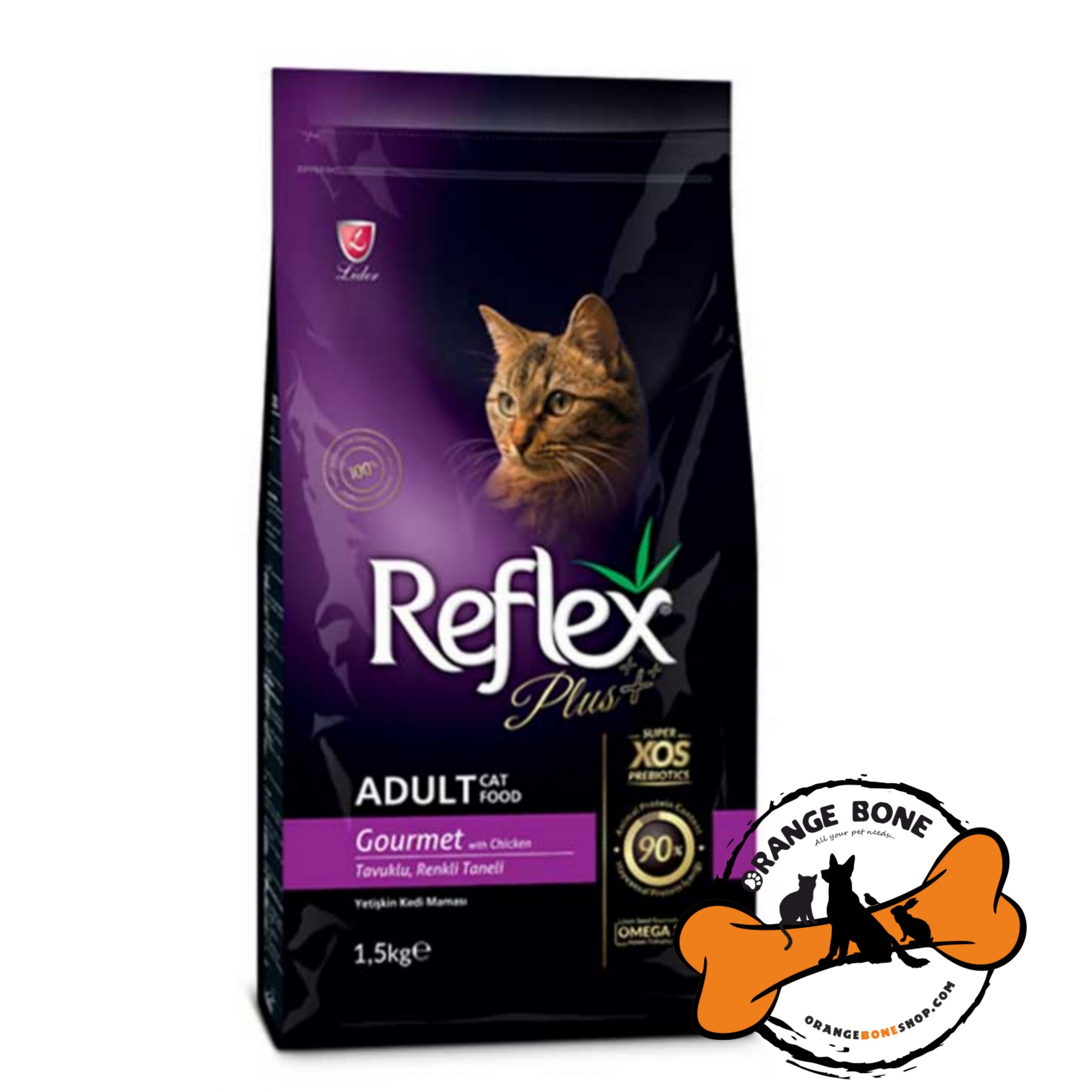 غذا خشک گربه رفلکس پلاس گورمت با طعم مرغ (1.5کیلو)