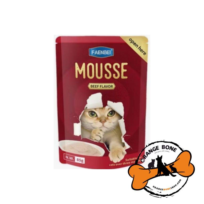 پوچ گربه فنبی Mousse طعم بیف