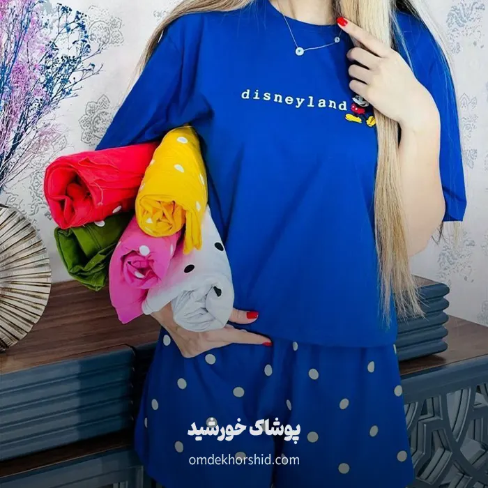 کراپ شورتک خال خالی