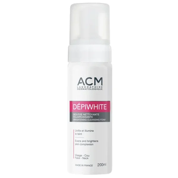 فوم شستشوی روشن کننده و ضد لک ای سی ام ACM مدل Depiwhite حجم 200 میل