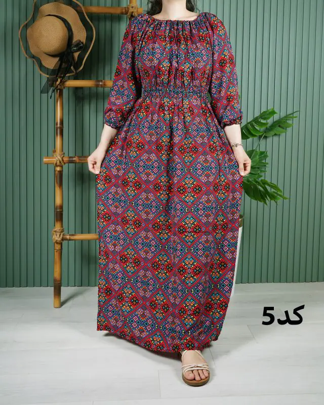 پیراهن ساحلی نخی خارجی U7589