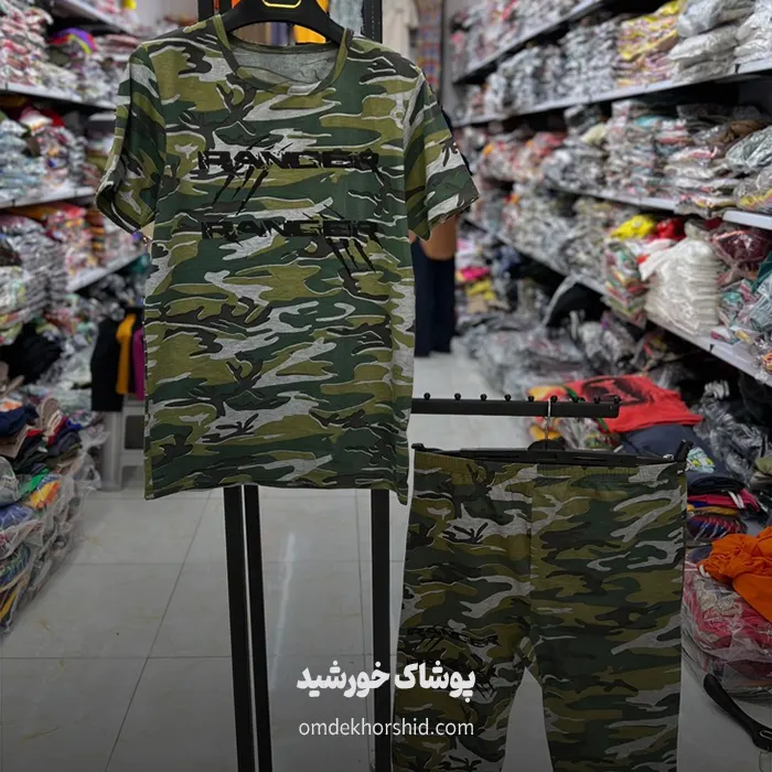 ست تاپ شلوارک ارتشی