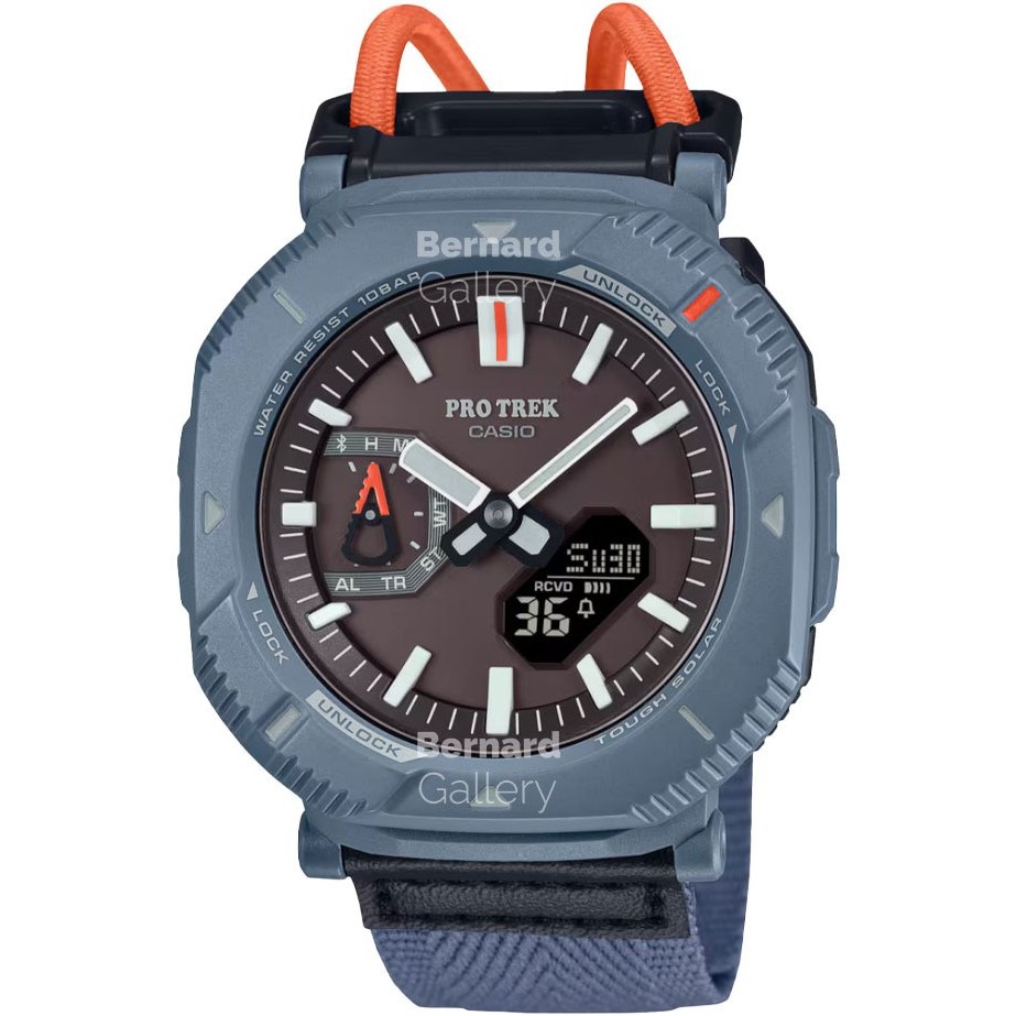 ساعت مچی جی شاک کاسیو پرو ترک برزنتی سورمه ای Casio Protrek