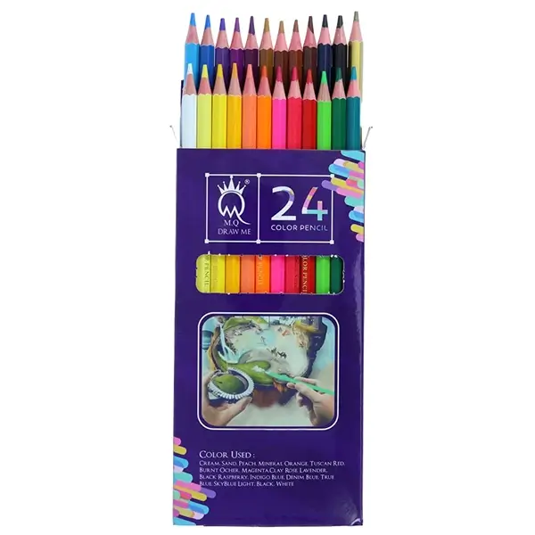 مداد رنگی 24 رنگ آرتیست ام کیو عمده بسته 6 عددی (کپی)