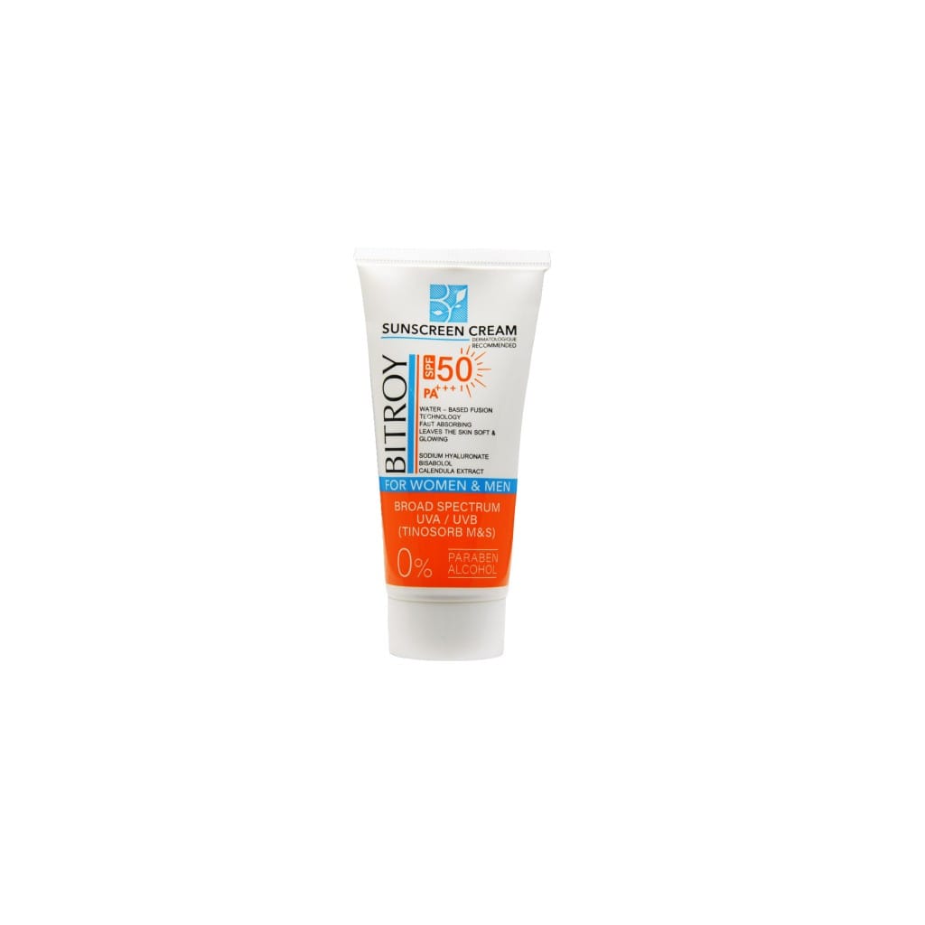 کرم ضد آفتاب بی رنگ پوست خشک و نرمال بیتروی SPF 50
