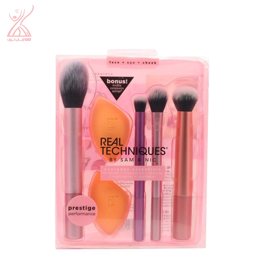 ست براش دو پد ریل تکنیک Real Techniques Everyday Essentials