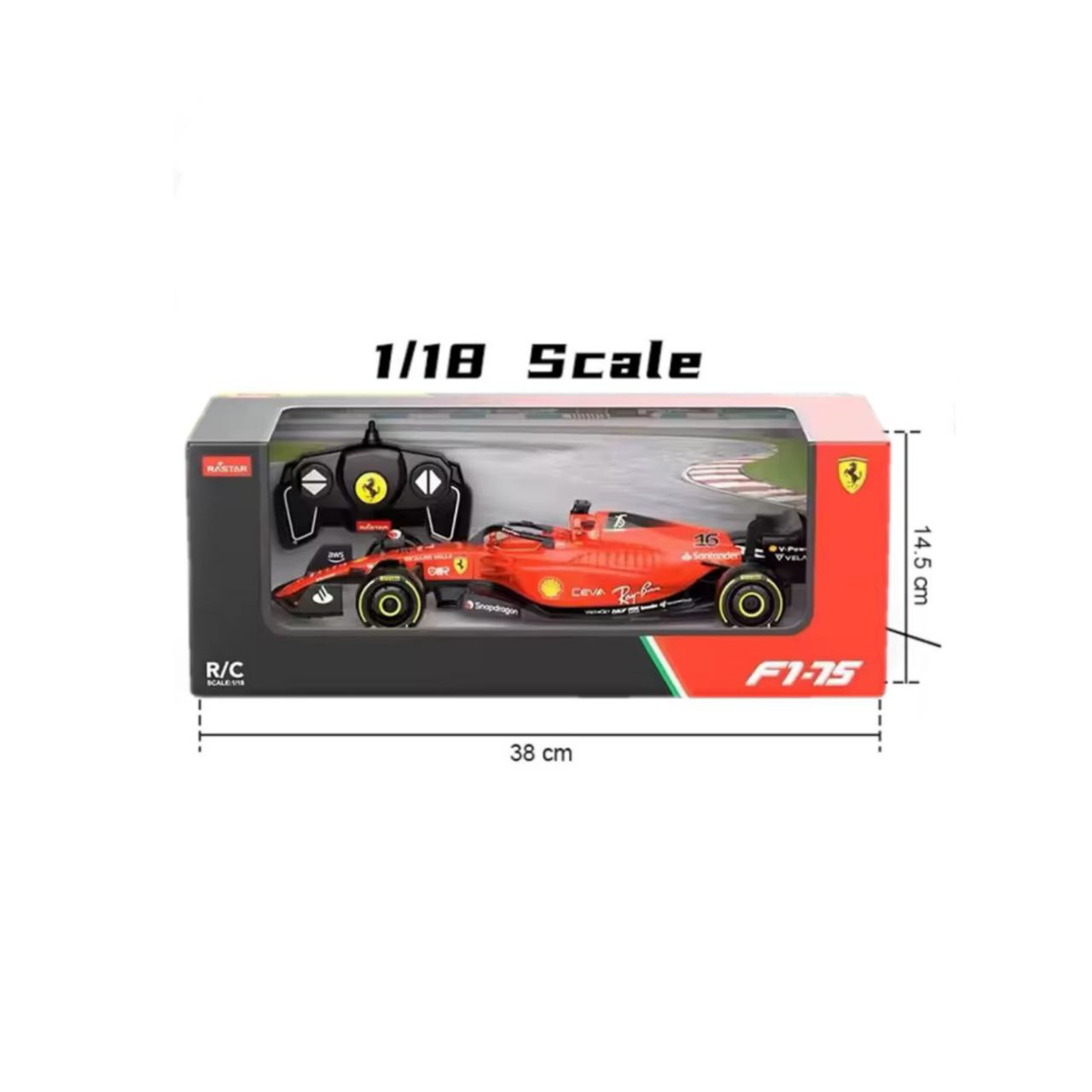 مایشن کنترلی فرمول یک فراری مدل F1-75  برند راستار ( RASTAR ) مقیاس 1:18