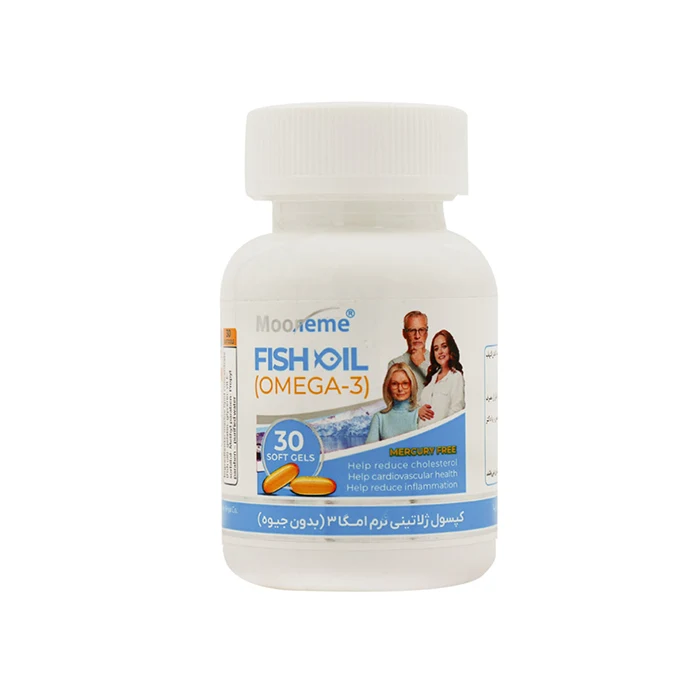 کپسول ژلاتینی نرم امگا 3 بدون جیوه 30عددی