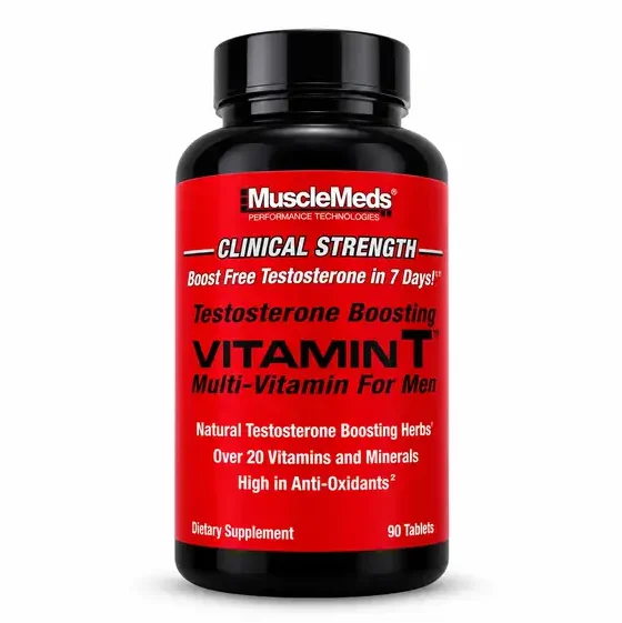 مولتی ویتامین و تست بوستر T ماسل مدز 90 عددی VITAMIN T MuscleMeds