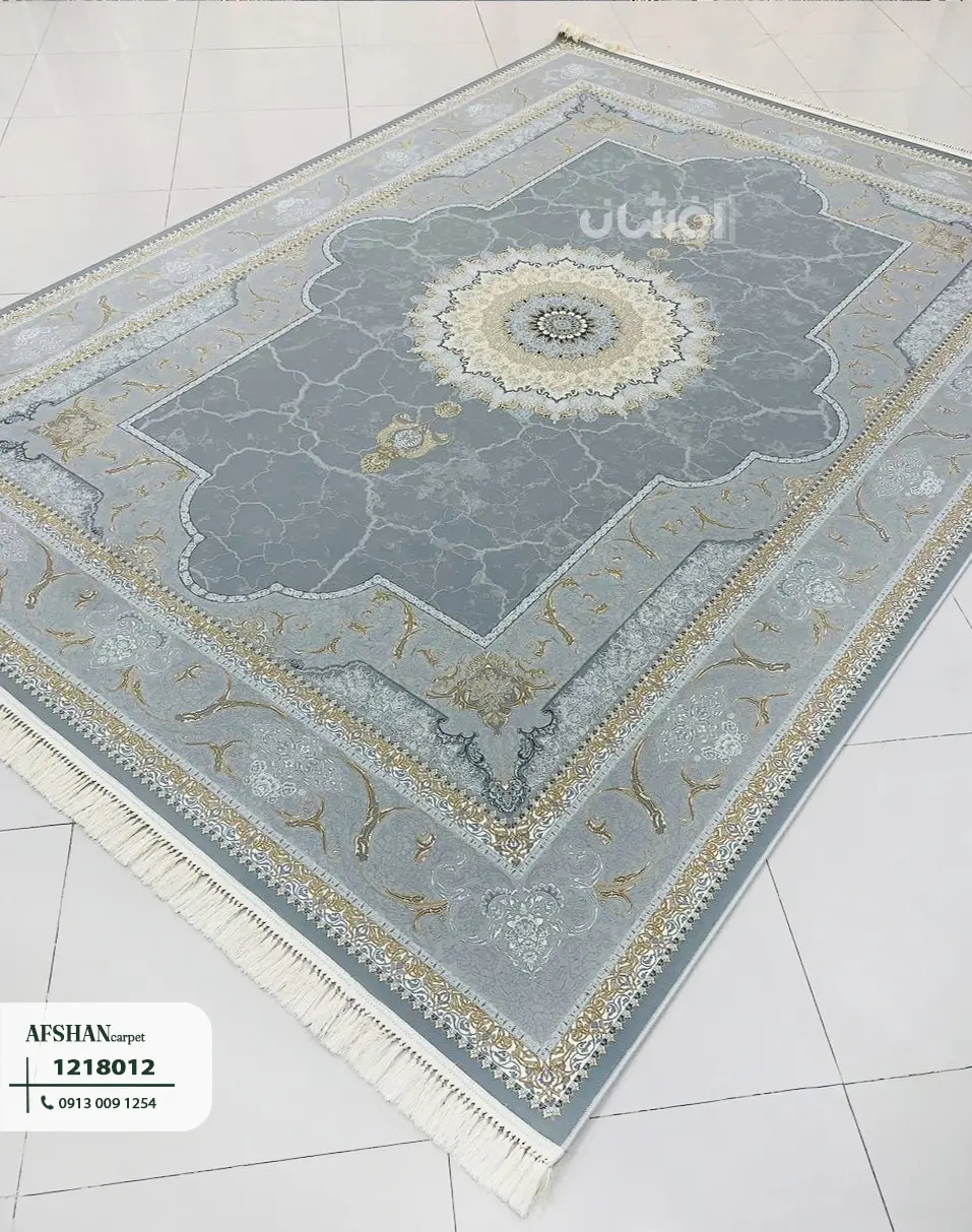 فرش 1200 شانه آکرلیک طرح نسیم کد 1218014 غزل
