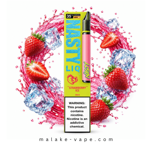 سالت توت فرنگی یخ نستی strawberry ice nasty salt