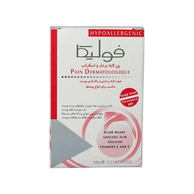 پن لایه بردار و اسکراب فولیکا مناسب انواع پوست 100 گرم