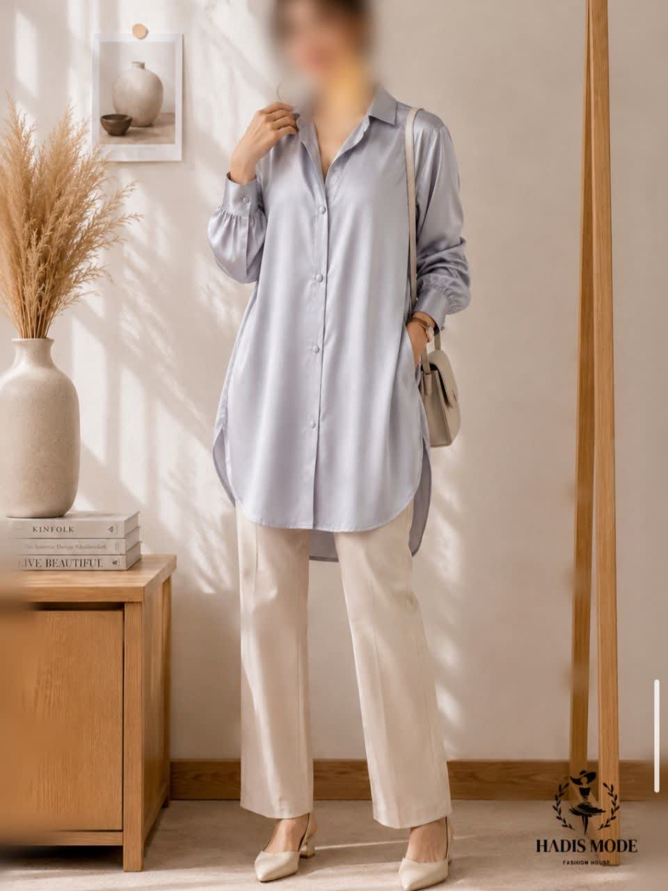 شومیز ساتن دخترانه زنانه وارداتی برند ORYX DOHA