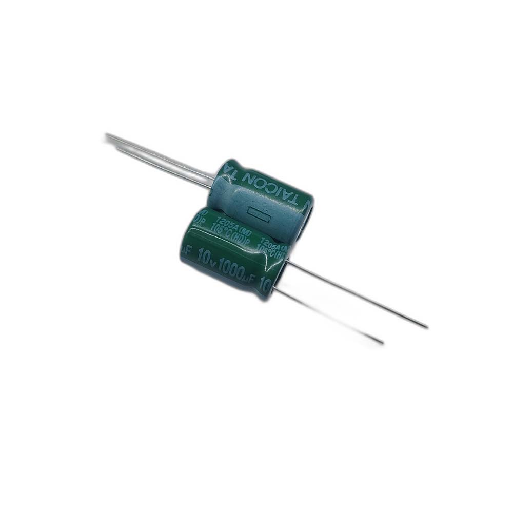 خازن الکترولیتی 1000uF / 10V مارک TAICON (HD) سایز 10mmx16.5mm